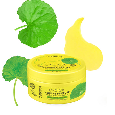 C+CICA C-BERRICA SOOTH & DEPUFF HYDROGEL EYE PATCH - delicate eye area care. (60pcs)