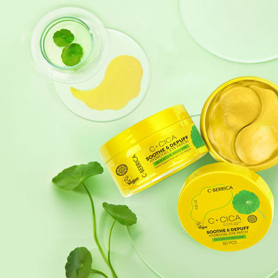 C+CICA C-BERRICA SOOTH & DEPUFF HYDROGEL EYE PATCH - delicate eye area care. (60pcs)