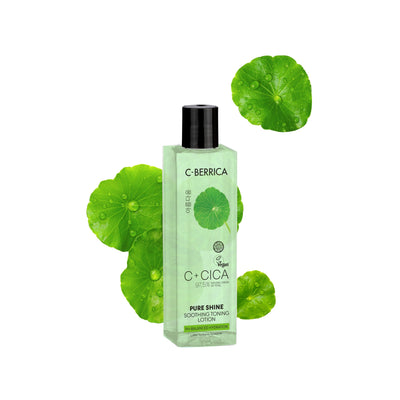 C+CICA C-BERRICA PURE SHINE SOOTHING TONING LOTION - pH-balanced hydration. (150ml)