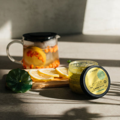 C+CICA C-BERRICA C-ENERGY BOOST SKIN BRIGHTENING BODY SCRUB - feeling of freshness. (200ml)