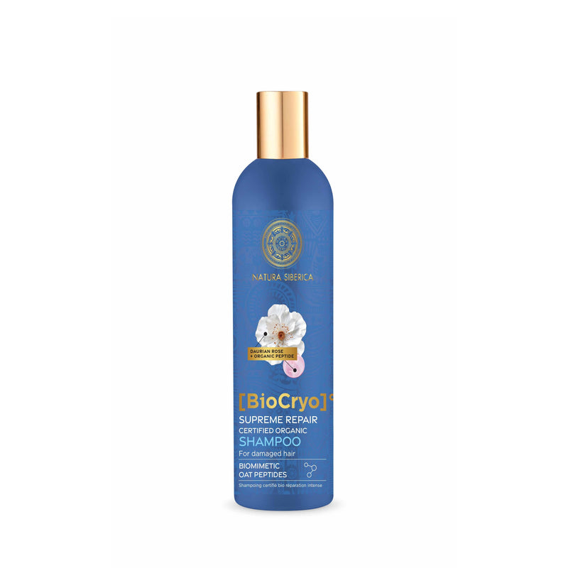 BioCryo Supreme Repair Certified Organic Shampoo. For damaged hair. 400 ml