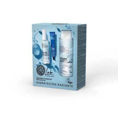 Natura Siberica Lab by NS Biome Hydration & Glow Face Care Set. 400ml/200ml/50ml