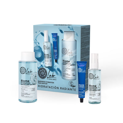 Natura Siberica Lab by NS Biome Hydration & Glow Face Care Set. 400ml/200ml/50ml