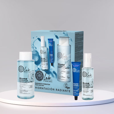 Natura Siberica Lab by NS Biome Hydration & Glow Face Care Set. 400ml/200ml/50ml
