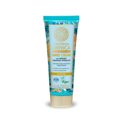 Hand Cream with Organic Oblepikha Hydrolate, 75 ml