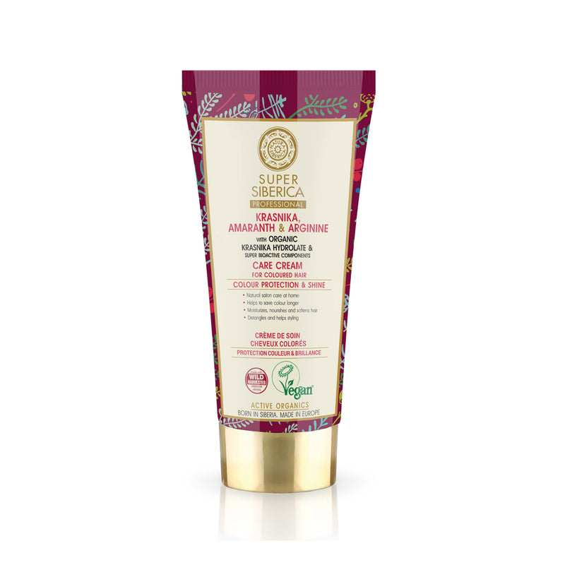 Super Siberica Krasnika, amaranth & arginine. Care Cream for Coloured Hair, 50 ml