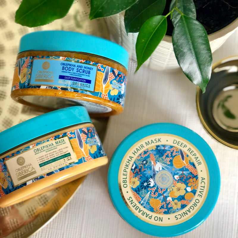 Hair Mask with Organic Oblepikha Hydrolate for Dry and Normal Hair, 300 ml