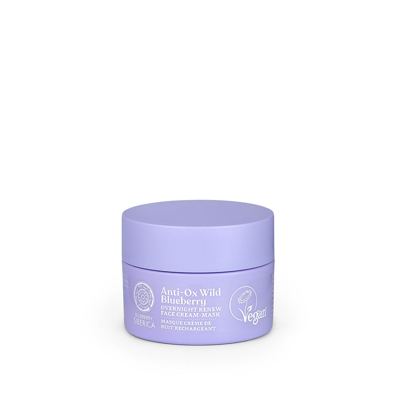 Anti-OX Wild Blueberry. Overnight renewing face cream-mask, 50 ml