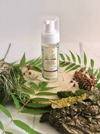 Styling Mousse with Organic Oblepikha Hydrolate For Maximum Volume, 170 ml