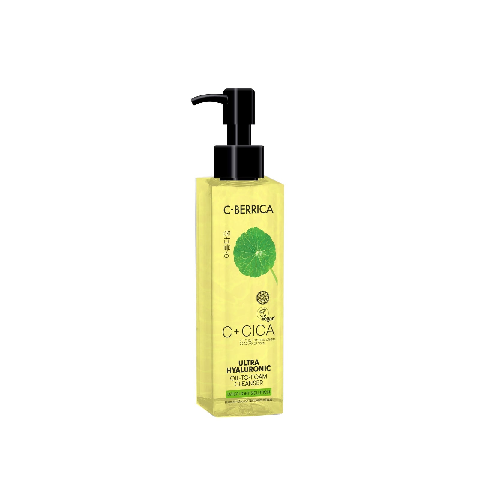 C+CICA C-BERRICA ULTRA HYALURONIC OIL-TO-FOAM CLEANSER - daily light solution. (150ml)