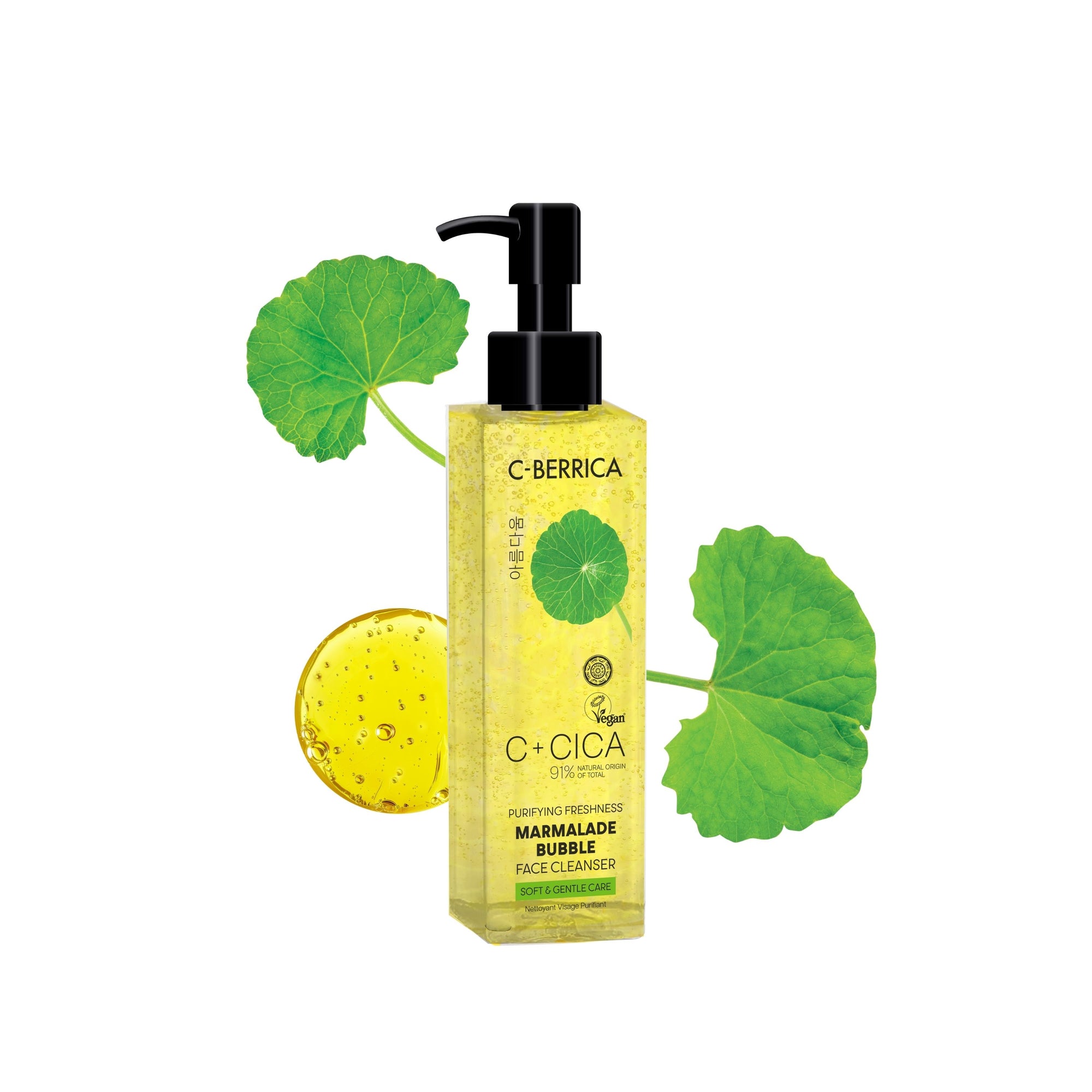 C+CICA C-BERRICA PURIFYING FRESHNESS MARMALADE BUBBLE FACE CLEANSER - soft & gentle care. (150ml)