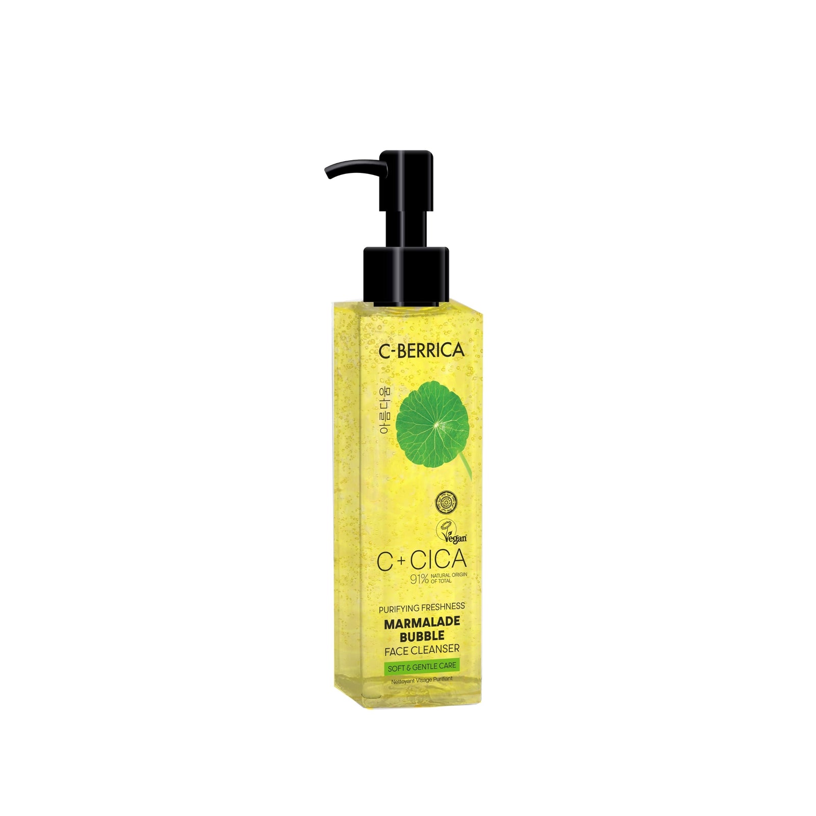 C+CICA C-BERRICA PURIFYING FRESHNESS MARMALADE BUBBLE FACE CLEANSER - soft & gentle care. (150ml)