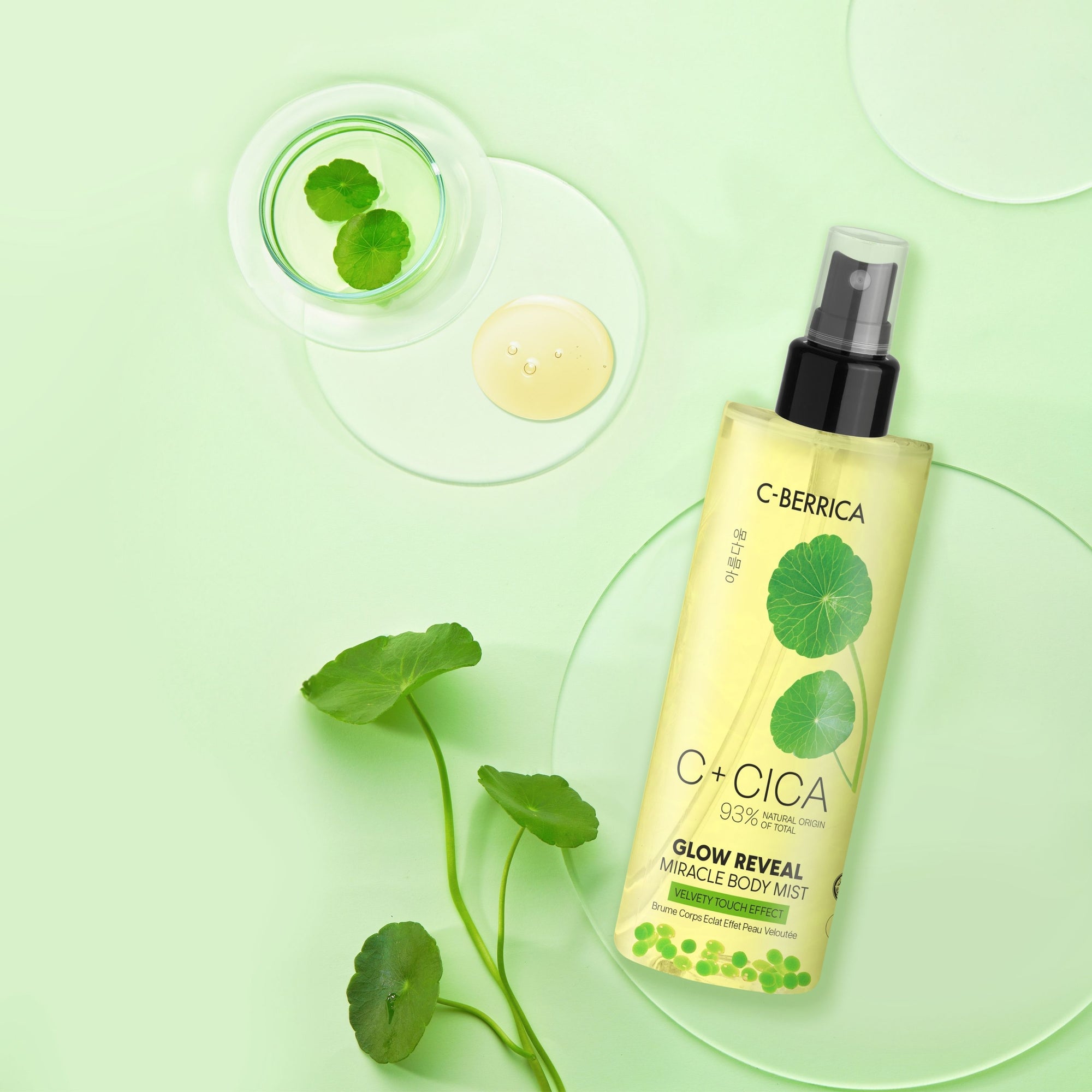 C+CICA C-BERRICA GLOW REVEAL MIRACLE BODY MIST - velvety touch effect. (200ml)