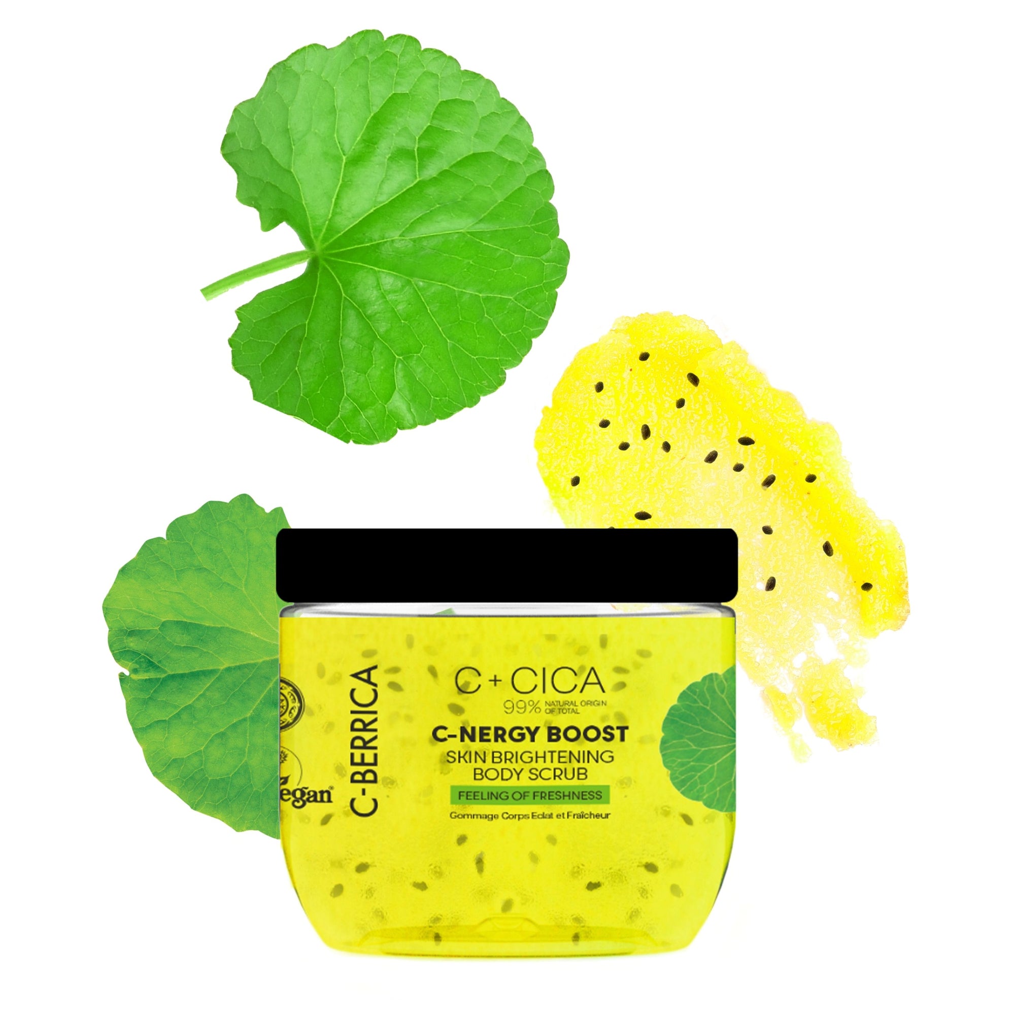 C+CICA C-BERRICA C-ENERGY BOOST SKIN BRIGHTENING BODY SCRUB - feeling of freshness. (200ml)