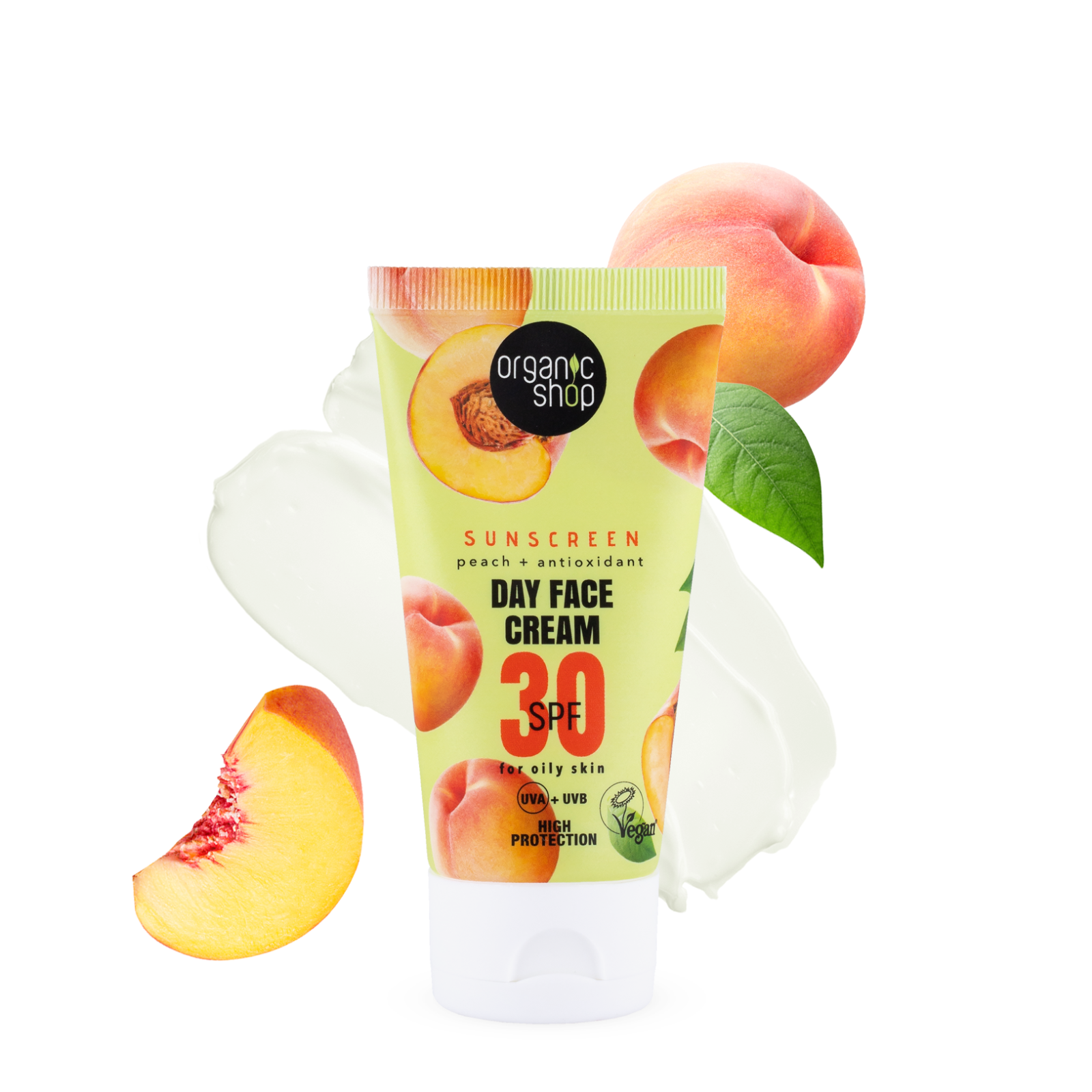 Organic Shop Sunscreen Day Face Cream 30 SPF Oily skin (50ml)