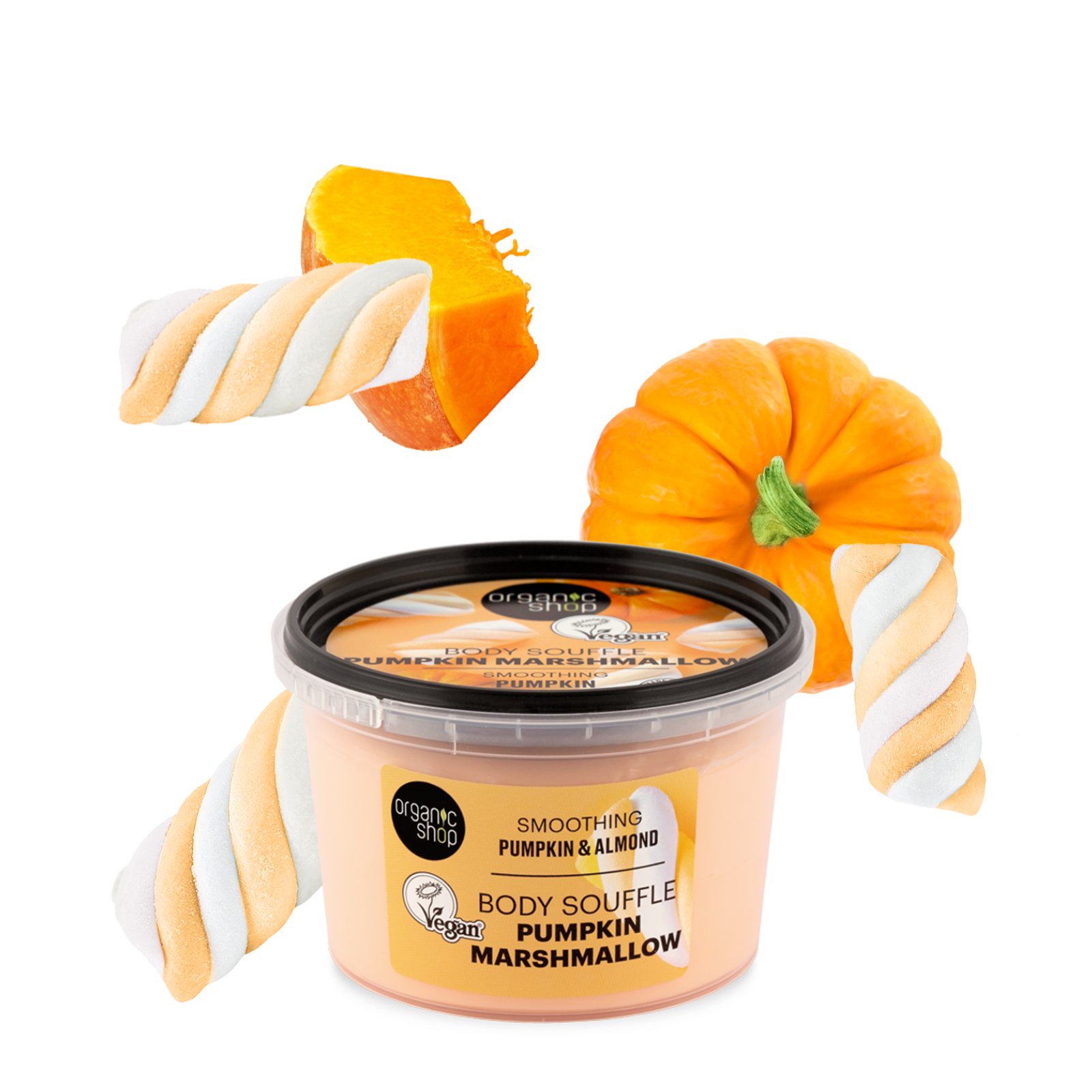 Organic Shop Pumpkin Marshmallow Smoothing Body Souffle Pumpkin & Almond (250ml)