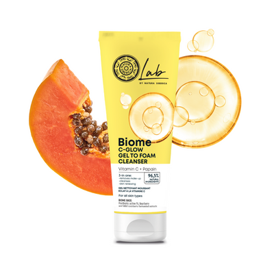 Lab by NS. Biome. C-Glow Gel To Foam Face Cleanser, 140 ml