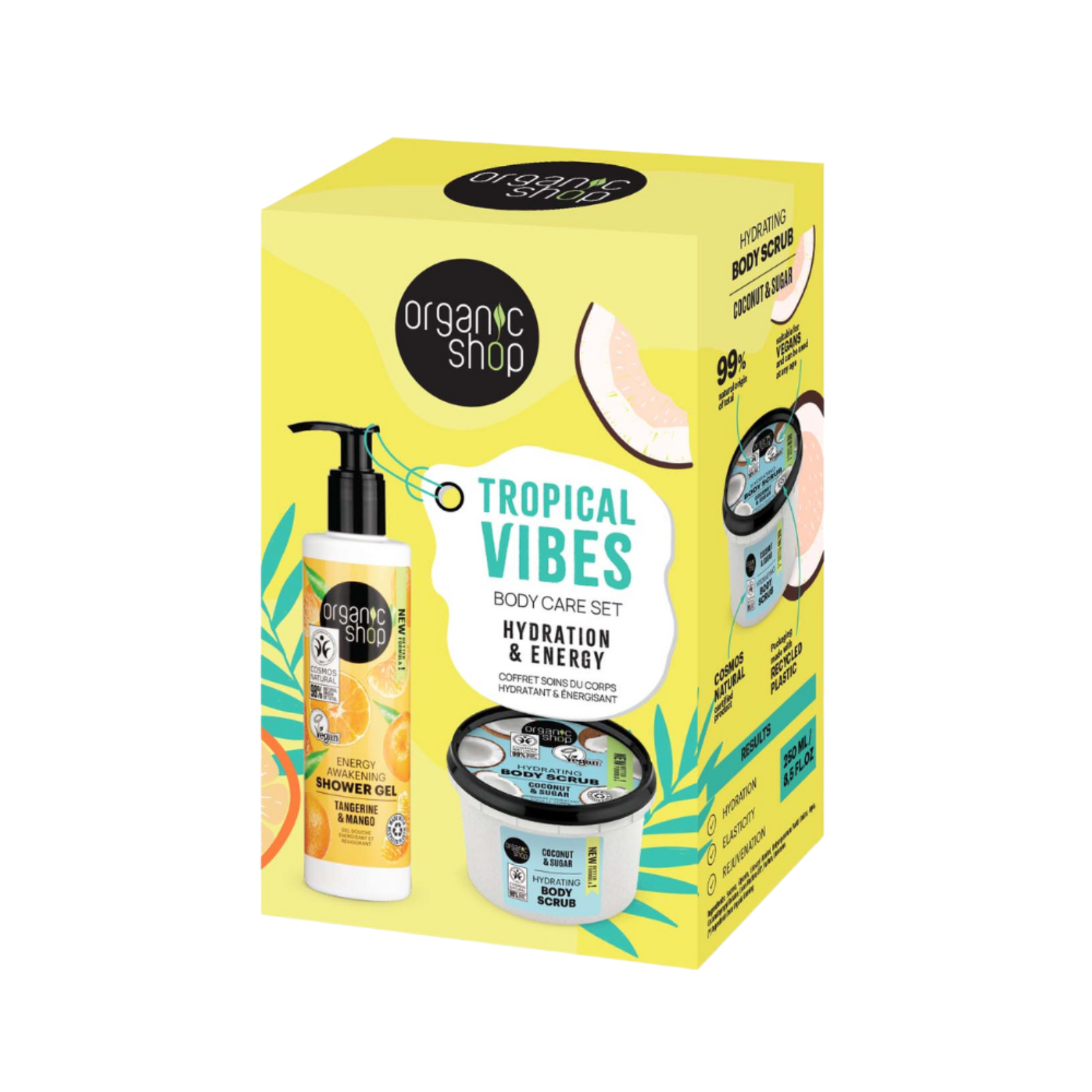 Organic Shop Tropical Vibes Hydration Energy Body Care Gift Set