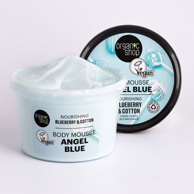 Organic Shop Angel Blue Nourishing Body Mousse Blueberry & Cotton (250ml)