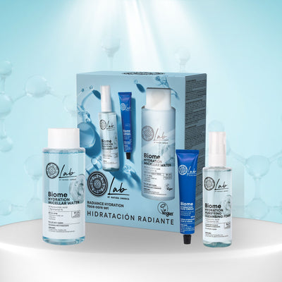 Natura Siberica Lab by NS Biome Hydration & Glow Face Care Set. 400ml/200ml/50ml