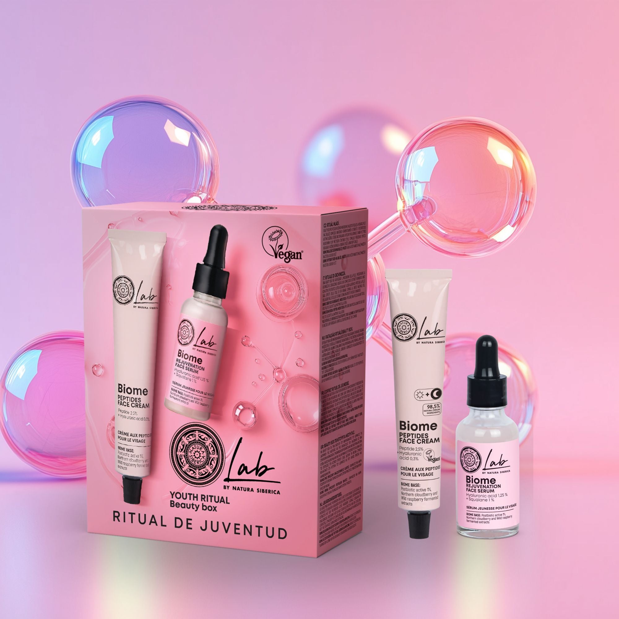 Natura Siberica Lab by NS Biome Youth Ritual Beauty Box. 50ml/30ml