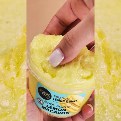 Organic Shop Firming Lemon Macaron Body Scrub Lemon & Mint (250ml)