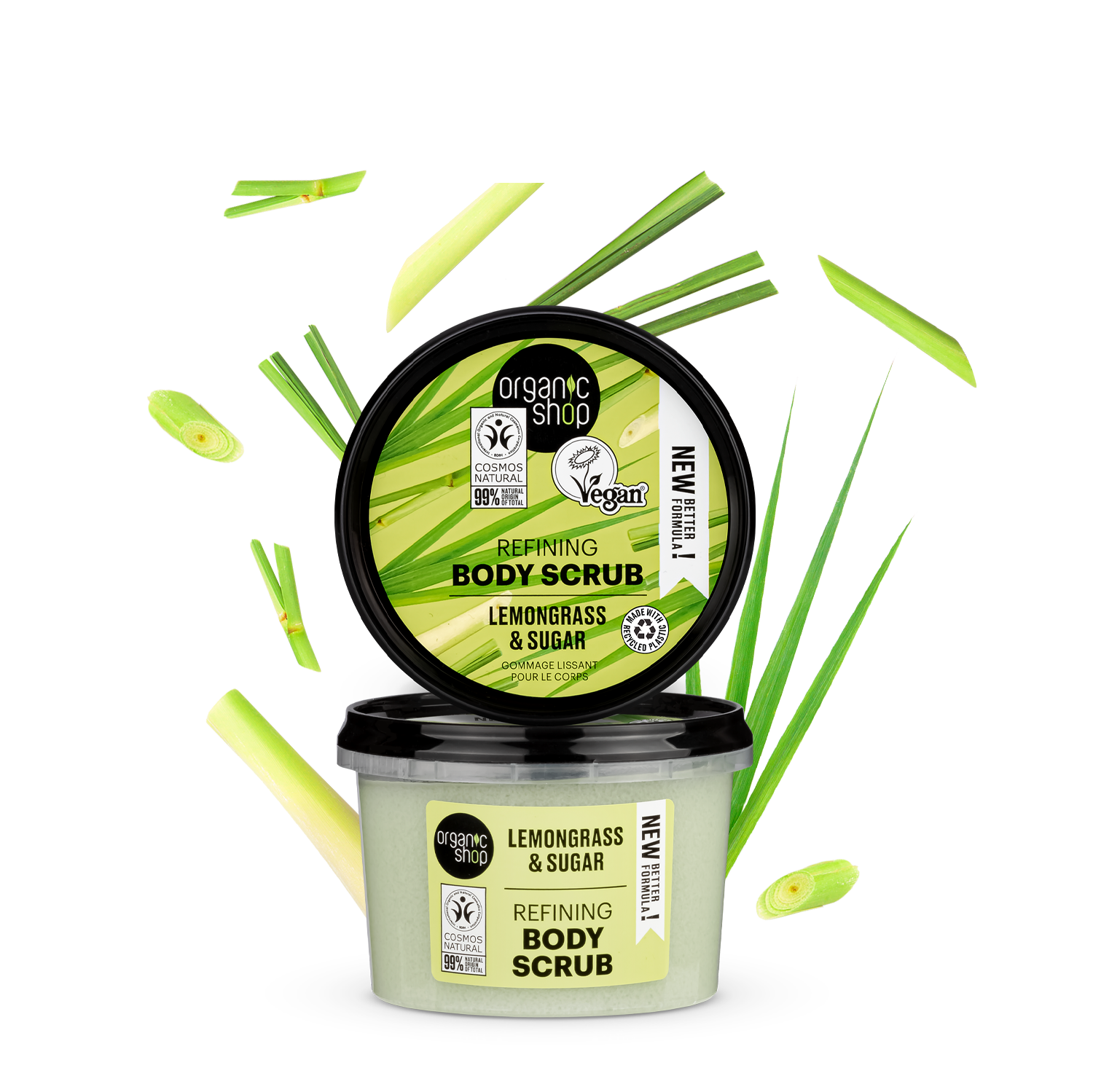 Organic Shop Refining Body Scrub Lemongrass (250ml)