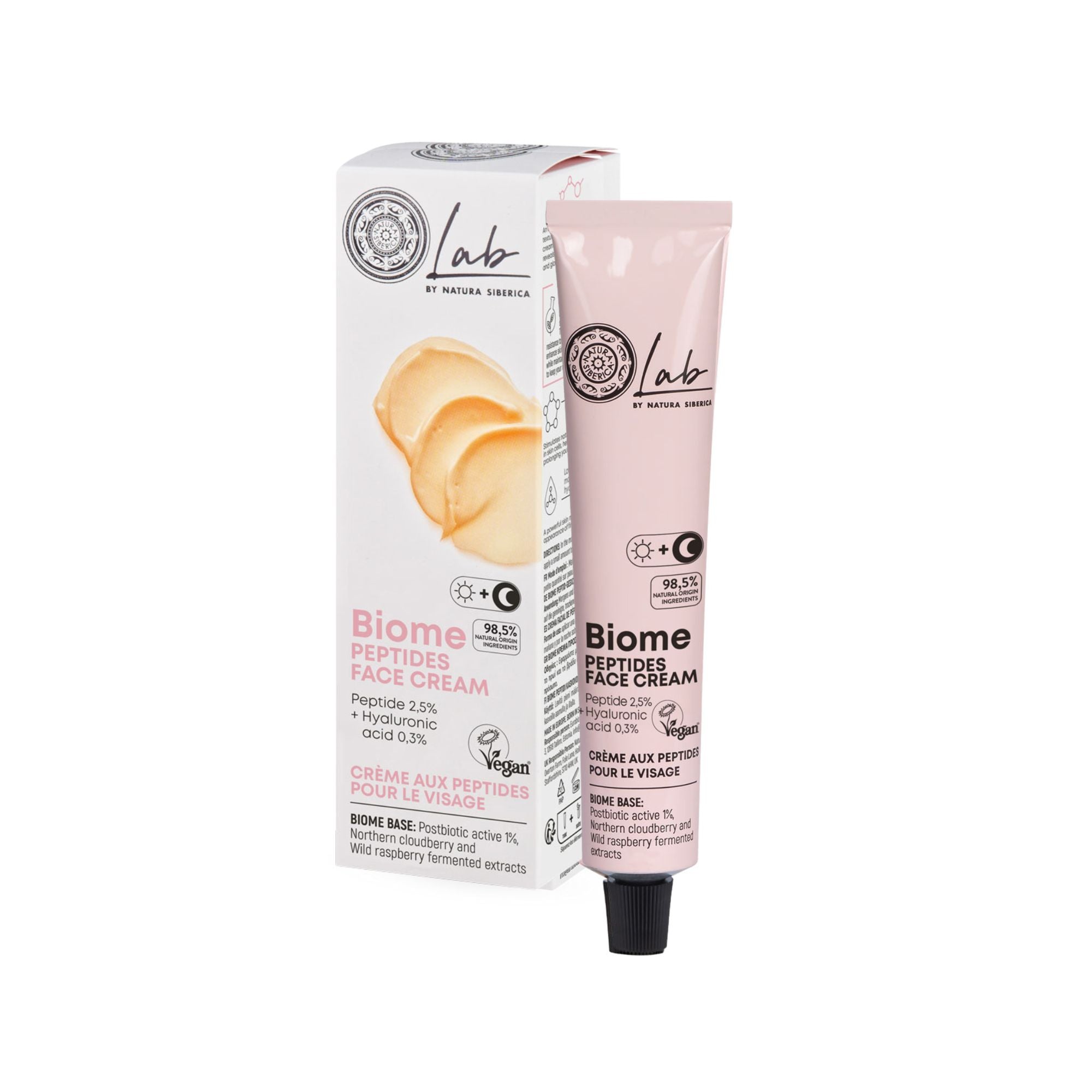 Microbiome friendly peptide face cream