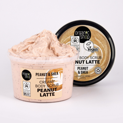 Organic Shop Peanut Latte Creamy Body Scrub Peanut & Shea (250ml)