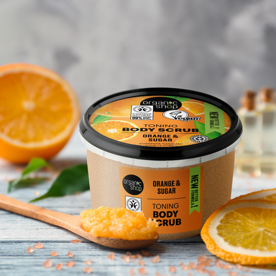 Organic Shop Toning Body Scrub Orange (250ml)