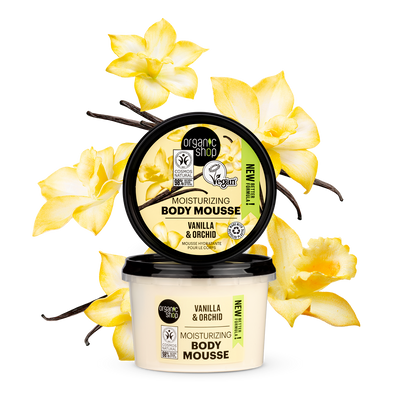 Organic Shop Moisturising Body Mousse Vanilla (250ml)