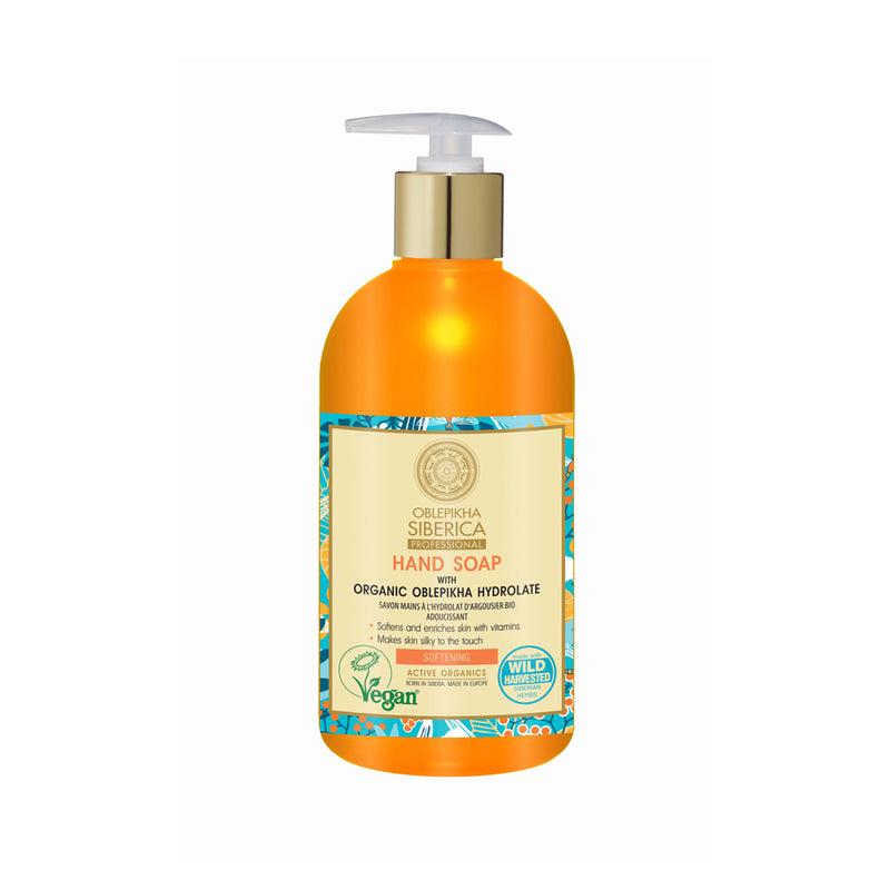 Softening Hand Soap with Organic Oblepikha Hydrolate, 500 ml