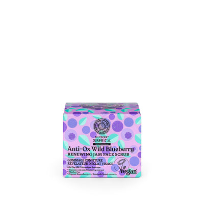Anti-OX Wild Blueberry. Renewing jam face scrub, 50 ml